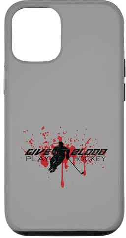 Hülle für iPhone 15 Give Blood Play Hockey - Ice Hockey Inspired Design