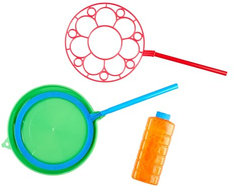 SIMBA Bubble Fun 107286191 - Set di bolle di sapone giganti, 2 anelli, diametro: 18 cm, 250 ml, liquore, a partire dai 3 anni in su