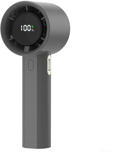 HpLive Ventilador de mano portátil mini ventilador de mesa recargable USB 3000 mAh batería con soporte ajustable (negro)