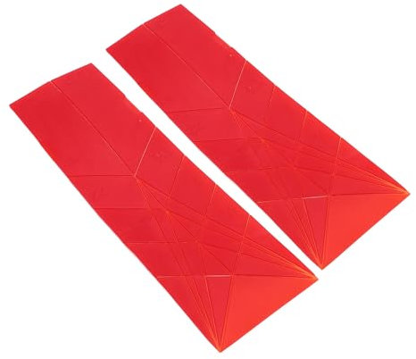 Flat Measuring Spoons Foldable 3 in 1 Polygon Kitchen Gadget for Everyday Use (Large Red)