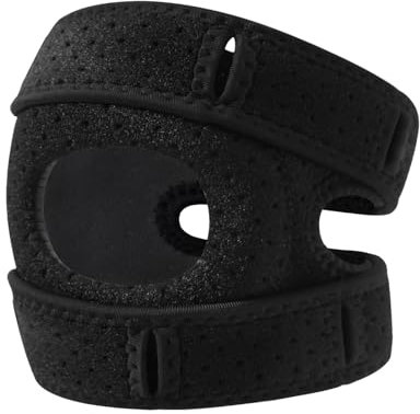 Gwtdtoad Rodillera estabilizadora para tendones rotulianos, rodillera de neopreno ajustable, soporte de rodilla para entrenamiento, saltar, correr, bailar S/M