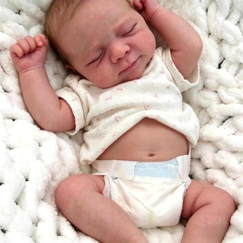 Anano Bebe Reborn Silicona Cuerpo Completo 45cm Bebe Reborn Niño Realista, Bebes Reborns De Silicona Blanda, Muñecos Reborn Reales