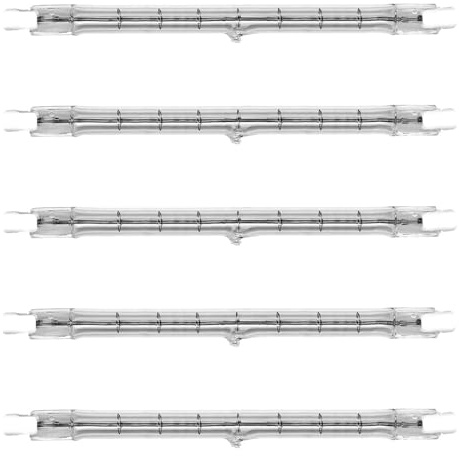 NCC-Licht 5x Halogen Leuchtmittel R7s Stab 254mm 1500W Warmweiß 2700K | dimmbarer Halogenstab für Arbeitsleuchten Strahler und Stehleuchten