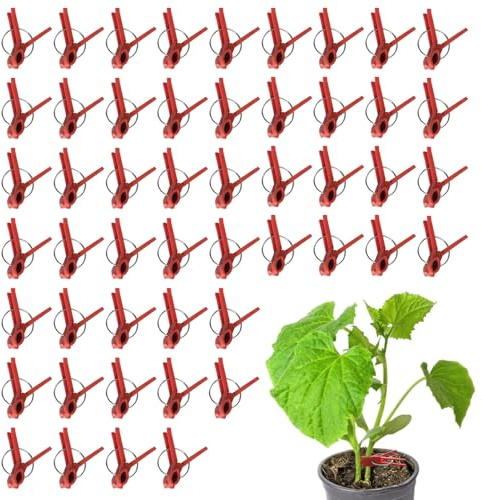 Veredelungsclips – ABS Garten 50 Stück | Weinreben Befestigungsclip | Pflanzen Klammer | Spalierverbinder Clips Zur Unterstützung Von Reben Pflanzen Setzlinge