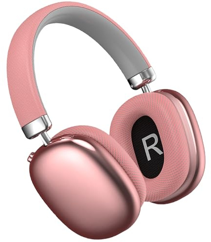 Generico Luvant Cuffie Con Cancellazione Del Rumore, Cuffie Wireless Bluetooth Con Cancellazione Attiva Del Rumore 5.3 Con Microfono for Viaggi, Lavoro O Spostamenti, Cuffie Antirumore Morbide(Red)