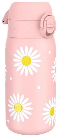 Ion8 Borraccia Termica in Acciaio Isolato, 320ml, a Prova di Perdite, Facile da Aprire, Serratura Sicura, Lavabile in Lavastoviglie, Maniglia per il Trasporto, Facile Pulizia, Durevole, Margherite