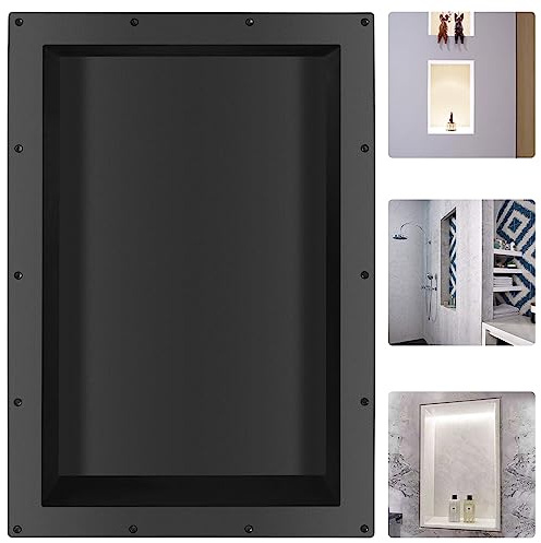 Suteck Shower Niche, 17 x 25 x 3.8 Shower Single Shelf, Rectangle Ready to Tile Niche for Bathroom Storage Recessed Niches Box (17x25)