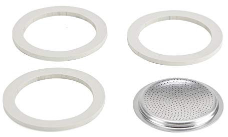 Bialetti Moka Express Lot de 6 joints et filtres de rechange pour cafetière expresso 6 tasses