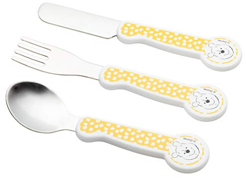BabyCalin ZEN225903 Besteck, Winnie Hunnen, 3er Set, mehrfarbig, 3 Stück