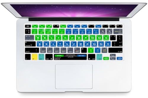 MMDW Serato DJ Shortcuts Keyboard Skin Hot Keys DJ Keyboard Cover for MacBook Pro 13 15 17(with or w/out Retina Display) Silicone Skin for MacBook Old Air 13, European/USA Keyboard Layout