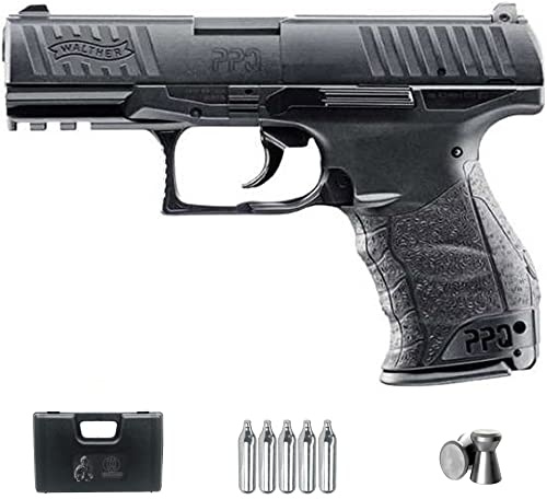 Walther PPQ CO2 | Pack Pistola de balines (perdigones). Arma de Aire comprimido CO2 Calibre 4,5mm <3,5J