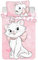 Disney - Set di biancheria da letto per bambini Minou “Gli Aristogatti”, 140 x 200 cm, colore rosa chiaro