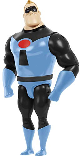 Mattel Disney Pixar The Incredibles Figura de acción, Mr Incredible juguete coleccionable en aspecto distintivo, 8 pulgadas con articulaciones móviles