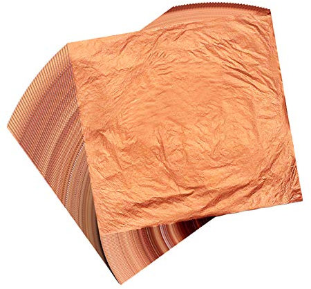 100 Hojas gold leaf pan de plata 16 por 16 cm Hojas de Pan de Imitación para Artesanía de Dorado, Proyectos de Artes, Decoración de Muebles Pan de Oro de Imitación para Artes, Artesanía de Dorado