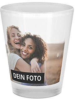 PhotoFancy® - Personalisiertes Schnapsglas - 4 cl mit eigenem Foto