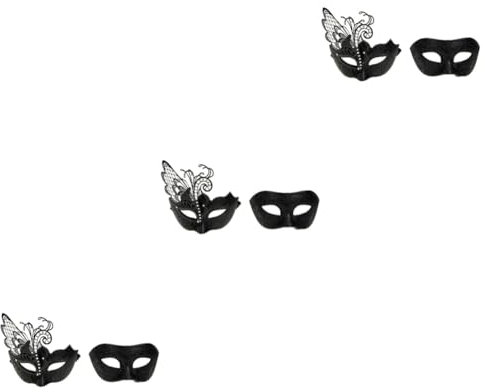ABOOFAN 6stücke Metall Für Kostümparty Für Damen Und Leichte Und Komfortable Augenmaske Für Halloween Fasching Und Cosplay