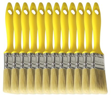DD Composite Laminierpinsel Sets Flachpinsel Kunststoffstiel verzinkte Zwinge