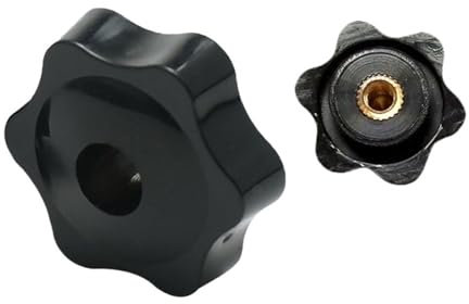 Flügelmuttern und -schrauben, Rändelmuttern M4 M5 M6 M8 M10 M12 Handfest anziehende Muttern Griffgewinde Stern Mechanische Rändelmuttern Klemmknopf Manuelle Muttern (Farbe: Perforierter Typ1, Größe: 3