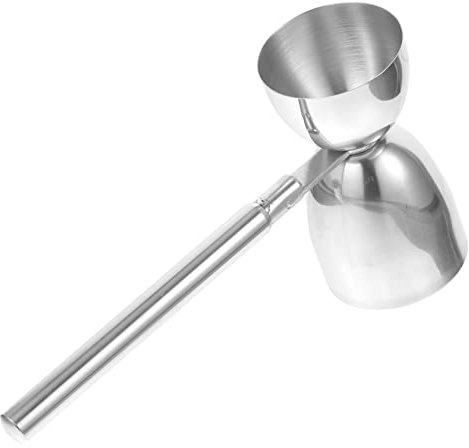 Mikinona Misurino Doppio in Acciaio Resistente e Facile da Pulire Bicchierino Dosatore Cocktail Strumento di Misurazione per Bartender e Bar Alcolici