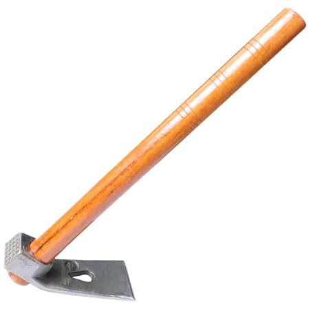 Chaies Binette de Jardin, Outil de Jardin – Pioche Multifonction | Binette de Jardin en Acier avec poignée en Bois, Binette légère pour désherber, semer et Retourner la Terre