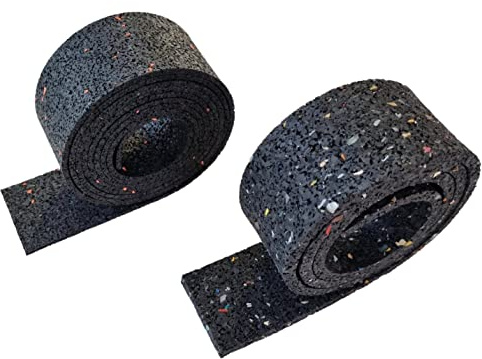 Rolle/Zuschnitt aus Gummigranulat WÄHLEN BREITE: 50mm bis 300mm - STÄRKE: 3 bis 10mm - LÄNGE: 50 bis 10000mm/AUSWAHL: 50mm x 5000mm x 5mm/Terrassenpads Terrassenbau Rollen Unterleger Haus Garten