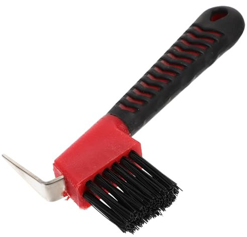 MERRYHAPY 3St Pferdepflege Hufkratzer für Pferde mit Bürste Pferdebürsten für Pferdehufbürste tragbar gummihandhebel putzsachen für Pferde Bausatz Werkzeug Hufkratzer mit Bürste Hufhacke
