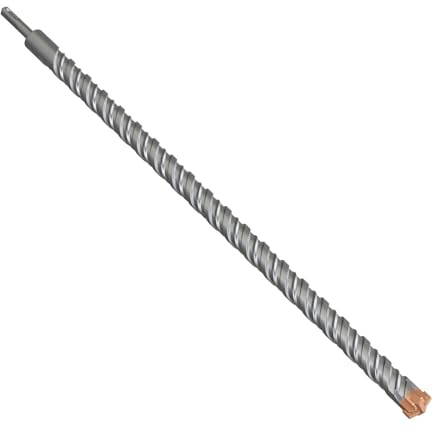 Maysay SDS Plus Hammerbohrer 25x600mm mit 4 HartmetallschneidenProfessioneller Betonbohrer für Stein, Beton, Holz, Ziegel und Fliesen