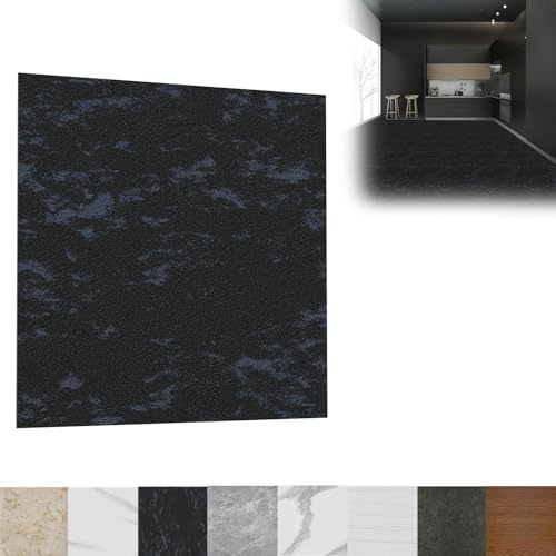 LZQ PVC-golvbeläggning vinylgolv självhäftande 30 × 30 cm 54 stycken vinylplattor 5,02 m² golvplattor kakeldekaler halkfria, självhäftande kakel golv slitstark vattentät för vardagsrum kök, modell G