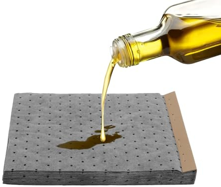 Oil Absorbent Pads, 20 Count Water Absorbent Mat, Garage Accessories, Oil Spill Mat for Absorbing Protecting Home Garage Basement (13x10)