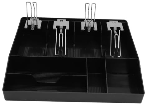 DOITOOL Cash Register Drawer with Multiple Compartments Cash Box Organizer for Stores for Insertion Sturdy Design for Retail Use