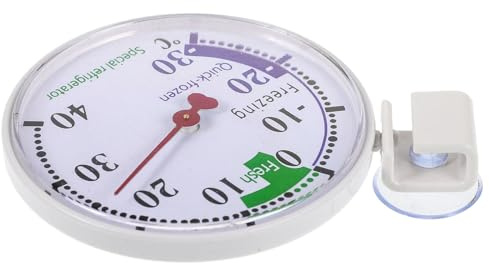 QUMIIRITY Termometro per Refrigerazione e Conservazione a Quadrante 30-40°c, Indicatore di Temperatura per Frigorifero e Congelatore Domestico, Sensore ad Alta Precisione, Riutilizzabile,