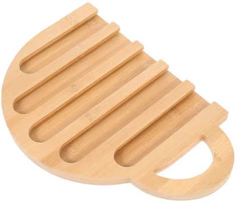 HAKIDZEL Porte-capsules de Café en Bois Beige Design Vertical Créatif de Tasse, Robuste pour Rangement Dosettes Bureau ou Station Café