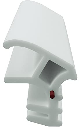 DIWARO® Stahlzargen-Dichtung SZ146 | weiß, braun oder grau | 5 lfm für Haus- und Innentüren. Zum Schallschutz und abdichten der Tür. Bestehend aus TPE (Thermoplastischen Elastomer) (weiß)