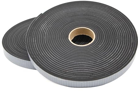 EPDM Zellkautschuk Moosgummi Dichtungsband – 1 Rolle (10 m) | Breite: 15 mm, Dicke: 1 mm | selbstklebend, einseitig | Premium-Qualität mit Geld-zurück-Garantie (15x1mm - 10m)