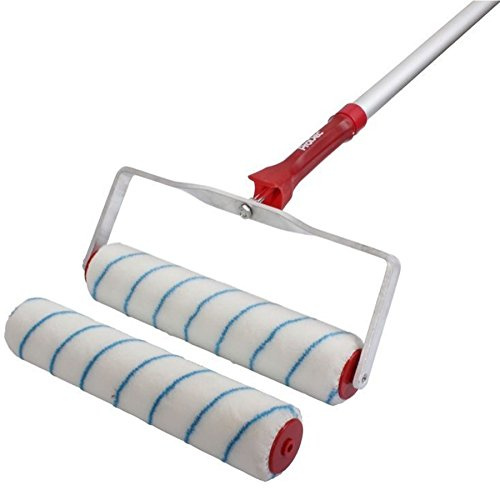 Pro Dec Floor Painting Kit For Most Single & Twin pack Paints - 4ft Pole - 12 Frame - 2 x 12 Super Durable Floor Rollers