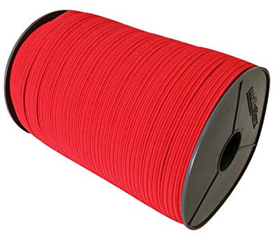 15m flaches Gummiseil Expanderseil flach Expanderband Gummiband in Rot 22mm breit 3mm dick