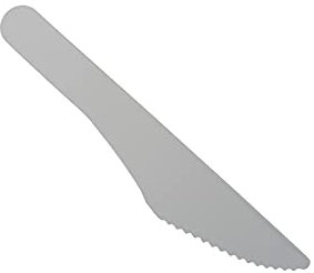 Posate monouso in carta – Selezione: coltello, forchetta, cucchiaio da ghiaccio (coltello per carta)