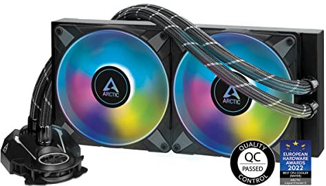 ARCTIC Liquid Freezer II 280 A-RGB - Multi-kompatibler All-in-One CPU AIO Wasserkühler mit A-RGB, effiziente PWM-gesteuerte Pumpe, Lüftergeschwindigkeit: 200-1900 RPM, LGA1700 kompatibel