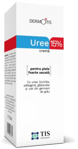 TIS Crema Urea 15% - pelle sogetta a Cheratosi, Psoriasi, Eruzioni Cutanee, Ferite, Calli, Duroni, Pelle Screpolata, Ruvida, Secca | Idratante, Riparatrice | Acido Lattico AHA, Germe di Grano