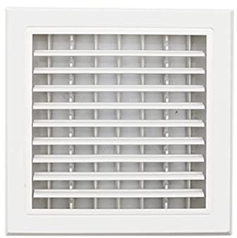 Liveinu Rejillas de Ventilación Calidad Placa de Ventilación Rectangular Cubierta de Ventilación Rectangular Rejilla Grande 350x350mm Blanco