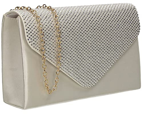 SwankySwans Damen Jodie Clutch-Tasche, elfenbeinfarben