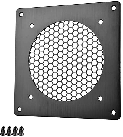 Euroharry Lüftungsgitter 120mm Lüfterabdeckun ?für PC, Computer, AV, | elektronische Schränke, (Gebürstetes Metall, 1 Stück) (1PK)