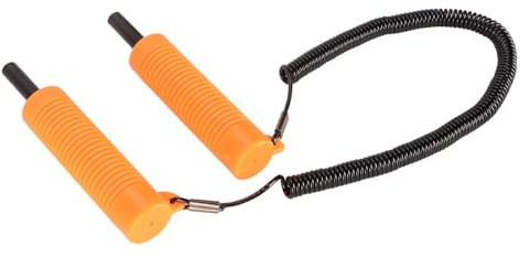 Einziehbare Eispickel für Notfallausrüstung mit Ergonomischem Griff, Überlebenswerkzeug, Pfeifenset | Ideal Zum Eisfischen, Skaten, Skifahren (ORANGE