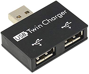 antianzhizhuang USB 2.0 Male To Twin Charger 2 Port USB Splitter Hub Adapter Converter Charging USB Wire Plug For Computer Laptop Usb C Dongle Ethernet