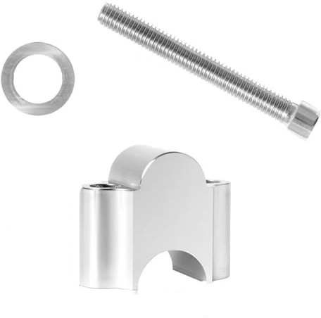 Pour Kawasaki Pour Versys 650 1000 Pour Versys-X 250 300 KLE500 ER-5 Guidon De Montage De Moto Rehausseurs De Barre De Graisse Billette(Couleur:22mm silver3)