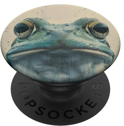 Vintage Aquarell Mintgrün Frosch PopSockets mit austauschbarem PopGrip