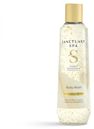 Sanctuary Spa Golden Sandalwood Body Wash, Body Care, Shower, Body Wash, Shower Gel Vegan and Cruelty Free 60ml