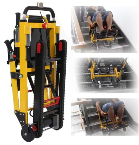 Treppensteiger-Rollstuhl, Treppenlifte für ältere Menschen, Treppenrollstuhl Power Crawler, Elektrische Treppenlifte, Tragkraft 160 Kg/353 Lbs A