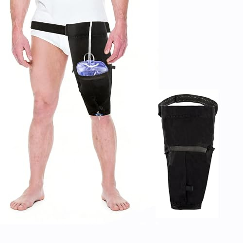 Catheter Leg Bag Holder, Catheter Bag Holder with Waist Belt, Foley Leg Bag Sleeve for Incontinence Urine Bag, Designed for The Incontinent (L)