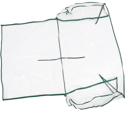Supvox Gewächshaus Abdeckung aus PVC Transparent für Kleine Draußen und Innen Mini-gewächshäuser mit Netzgewebe für Bessere Luftzirkulation Schützt Pflanzen vor Witterungseinflüssen